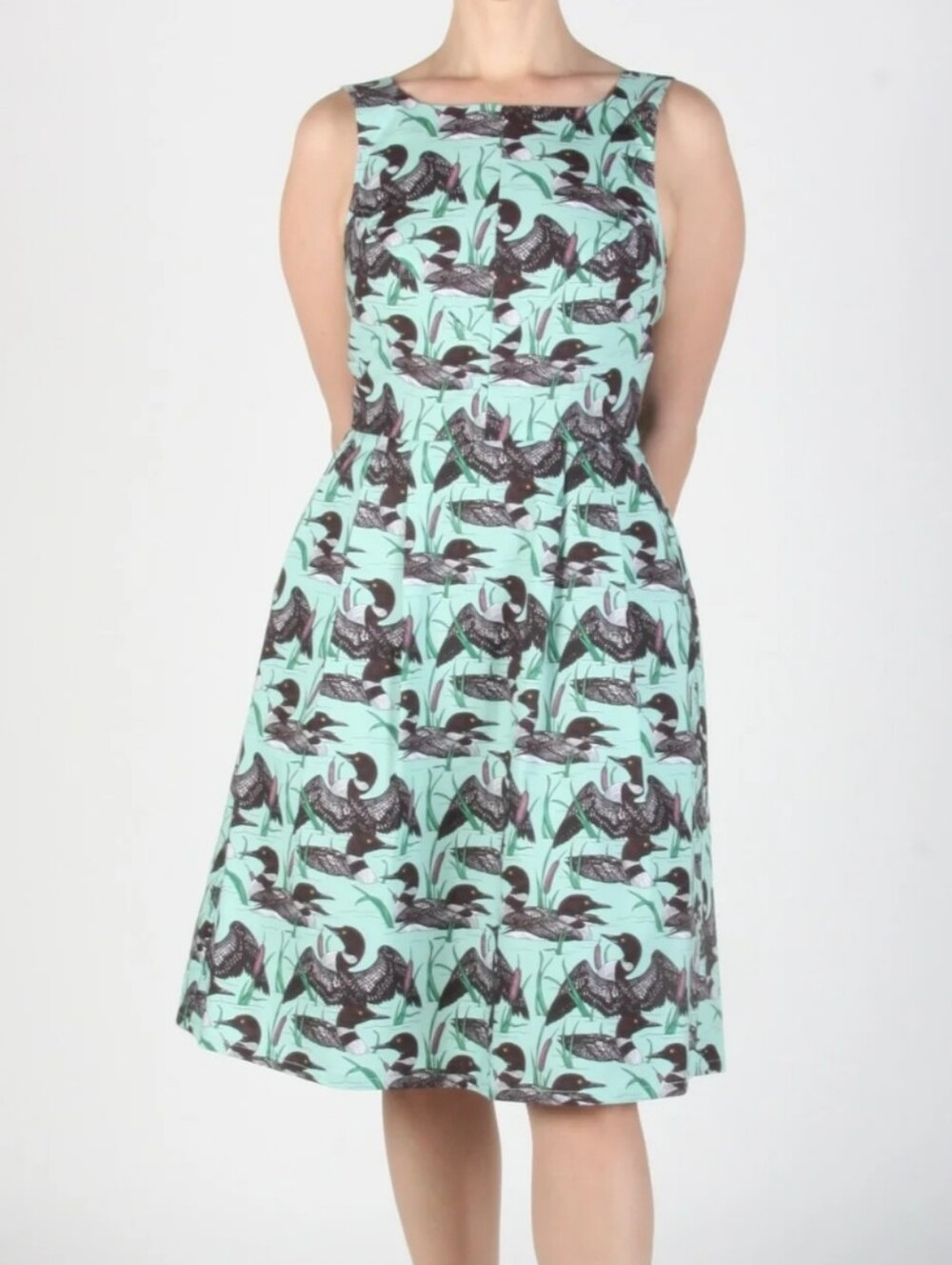 Birds Of North America Myrmidon Dress - Loons